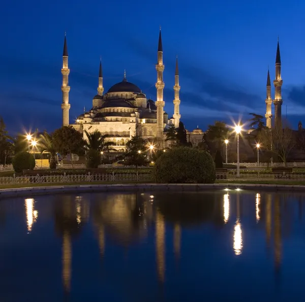 蓝色清真寺-伊斯坦布尔-土耳其. — 图库照片