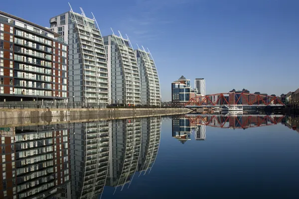 Salford Quays - Manchester - Reino Unido — Fotografia de Stock