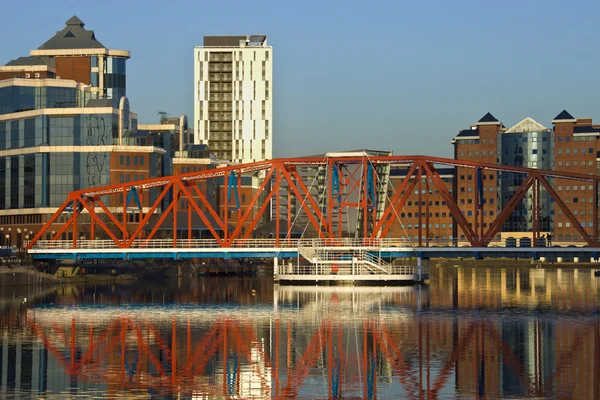 Salford Quays-맨체스터-영국 — 스톡 사진