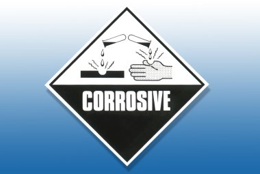 tehlike uyarı işareti - aşındırıcı