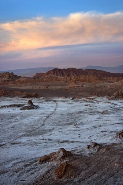 Valle de la Luna Desierto de Atacama Chile — Foto de Stock