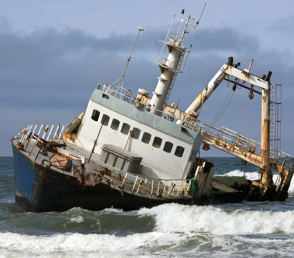 沉船-骨架海岸-纳米比亚 — 图库照片