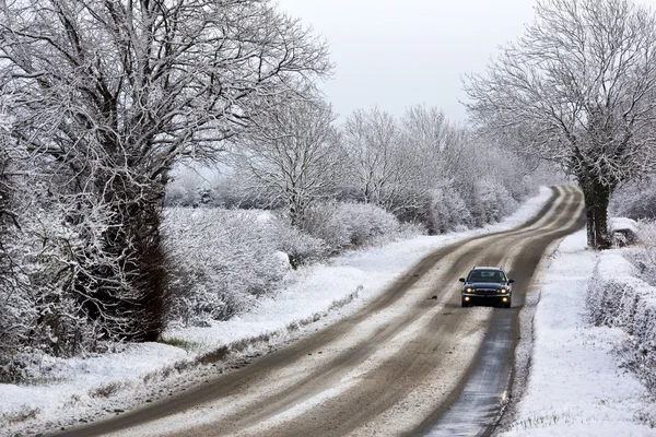 Neve de inverno no Reino Unido — Fotografia de Stock