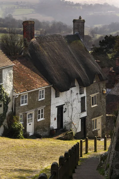 Gold hill - shaftsbury - Engeland — Stockfoto