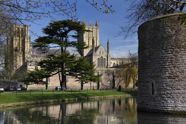 Wells cathedral - studny - Anglie — Stock fotografie