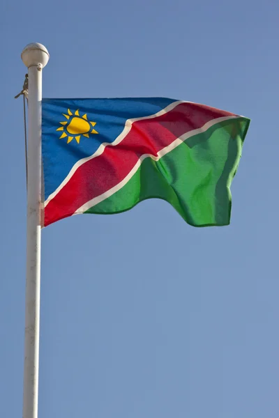 Namibya Cumhuriyeti bayrağı — Stok fotoğraf