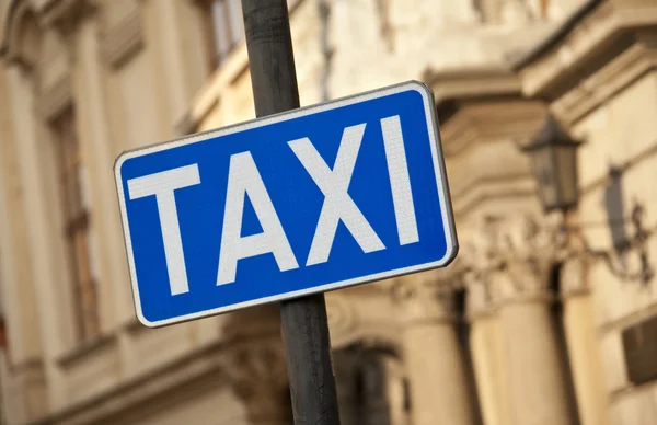 Señal de parada de taxi — Foto de Stock