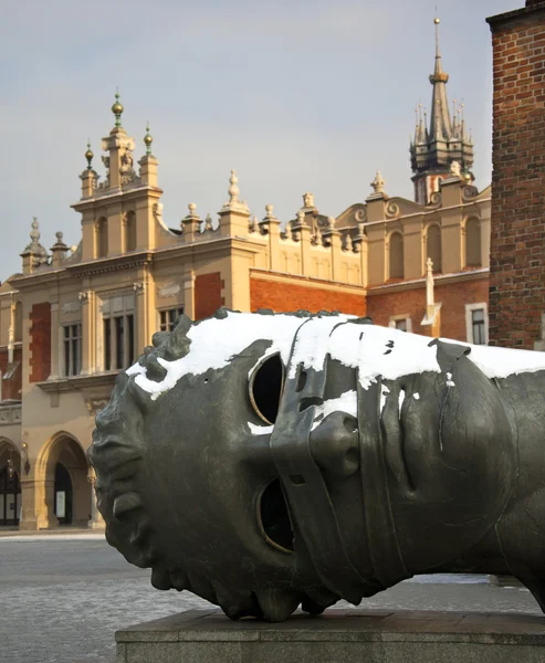 Eros gebonden beeldhouwkunst - Krakau - Polen — Stockfoto