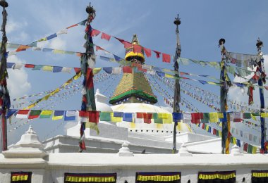 dua bayrakları & boudhanath stupa - Katmandu - nepal