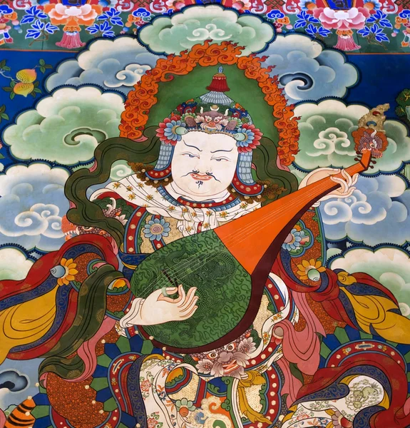 Тибет - Буддистское искусство - Монастырь Дрепунг — стоковое фото