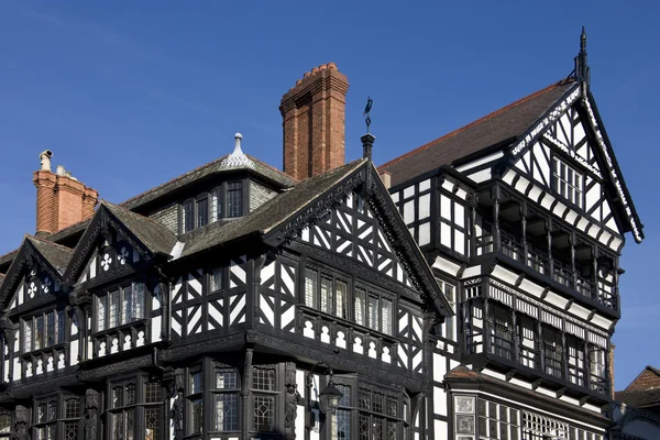 Tudor buildings - Chester - England — Stock Photo, Image