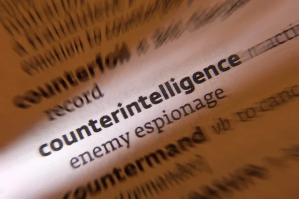 Counterintelligence - Dictonary Definition — Stock Photo, Image