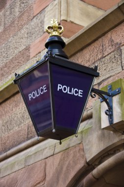 Police Station Blue Lamp - England clipart