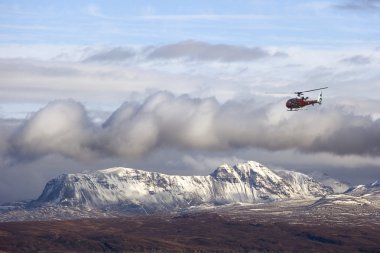 raf helikopter - İskoç dağlık - İskoçya