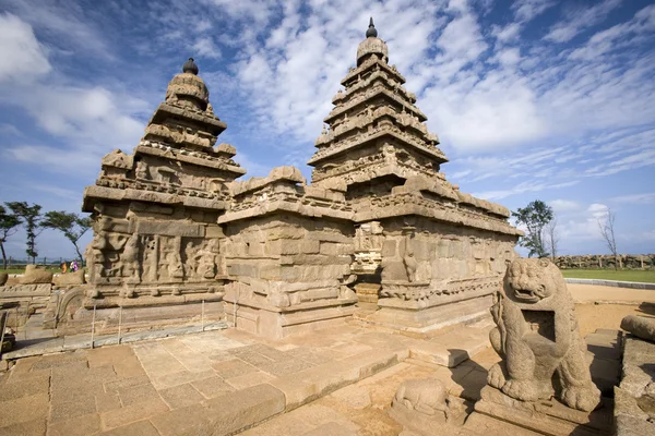 Pobřežní chrám - mahabalipuram - Indie — Stock fotografie