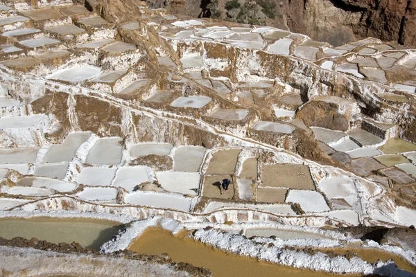 Maras zoutpannen - peru — Stockfoto