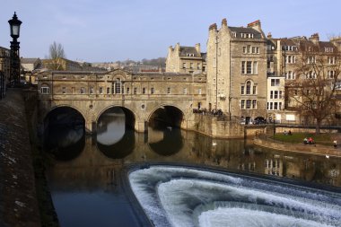 poultney Köprüsü - river avon - bath - İngiltere