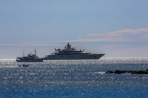 Iates de luxo - Riviera Francesa — Fotografia de Stock