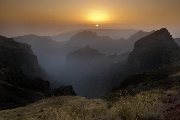 Pôr do sol - Pico do Arieiro - Madeira — Fotografia de Stock