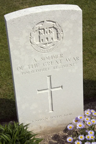 Cemitério de Guerra - O Somme - França — Fotografia de Stock