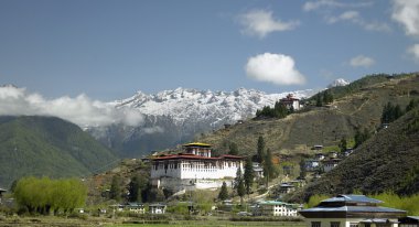 Paro Dzong - Kingdom of Bhutan clipart
