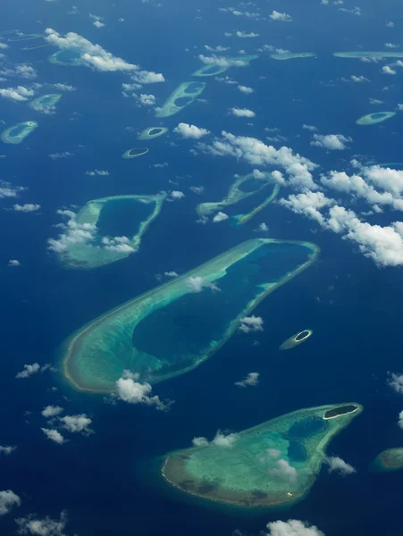 Aerial view of The Maldives - Indian Ocean — Stock Photo, Image