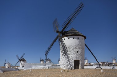 Windmills - La Mancha - Spain clipart
