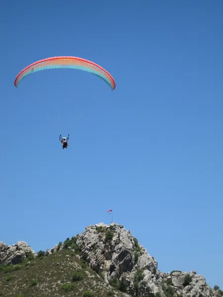 Paraglidering – stockfoto