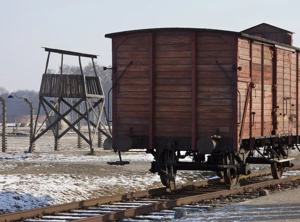 Birkenaui náci koncentrációs tábor - Lengyelország — Stock Fotó