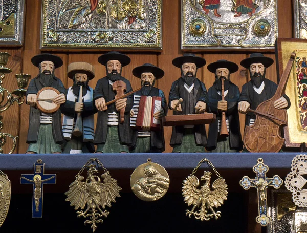 Еврейские фигуры - Краков - Польша — стоковое фото