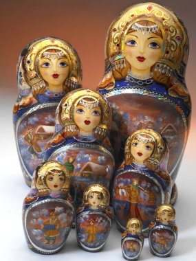 Rus matrushka bebek