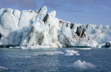 buzdağları içinde jokulsarlon buzul lagoon - İzlanda