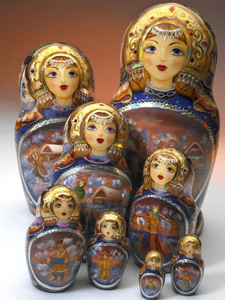 Muñecas rusas Matrushka —  Fotos de Stock