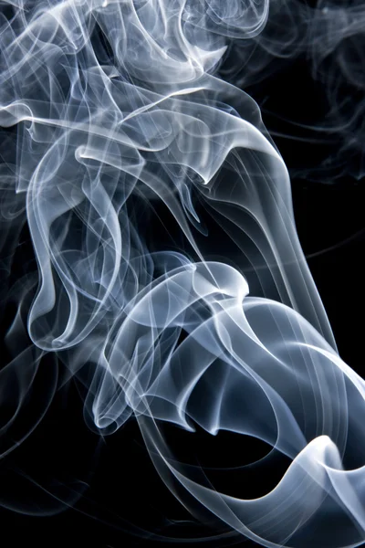 Redemoinhos de fumo — Fotografia de Stock
