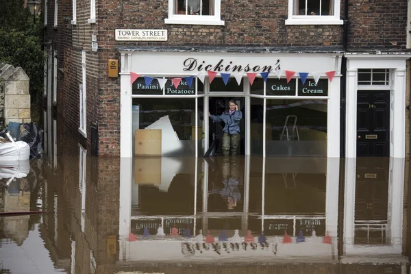 York Floods - setembro de 2012 - Reino Unido — Fotografia de Stock