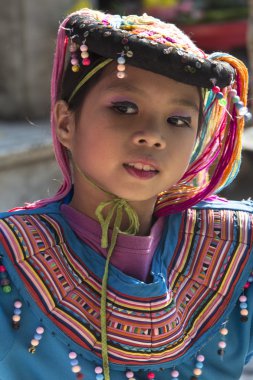 çocuk, DOI suthep - chiang mai - Tayland