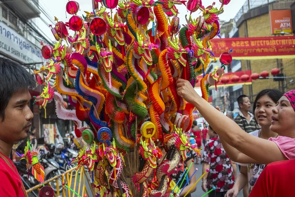 Celebrações do Ano Novo Chinês - Bancoc - Tailândia — Fotografia de Stock