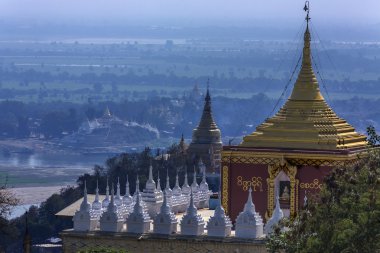 Irrawaddy River from Sagaing Hill - Myanmar clipart
