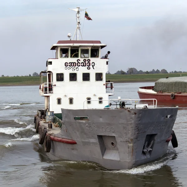 Rio Irrawaddy - Mianmar — Fotografia de Stock