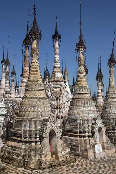 Kakku tempel complex - shan state - myanmar — Stockfoto