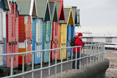 Cromer norfolk sahilindeki - İngiltere