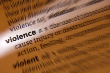 Violence - Volent - Dictionary Definition clipart