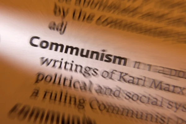 Communism - Dictionary Definition — Stock Photo, Image