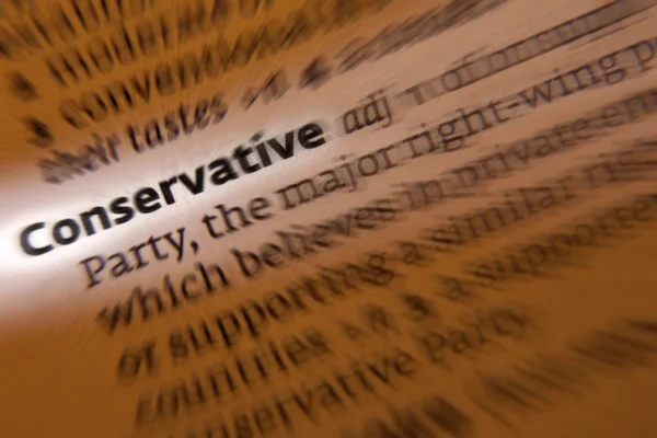 Conservative - Dictionary Definition — Stock Photo, Image