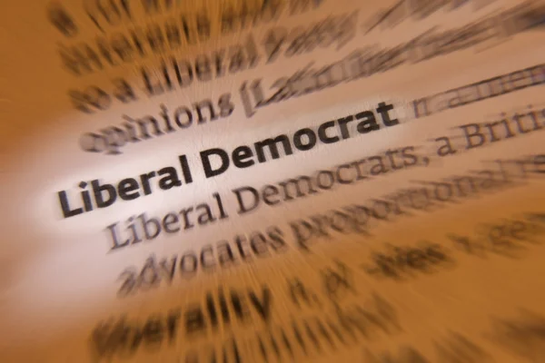 Liberal Democrat - Dictionary Definition — Stock Photo, Image