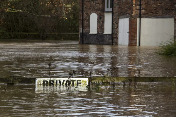 Yorkshire überschwemmung - england — Stockfoto