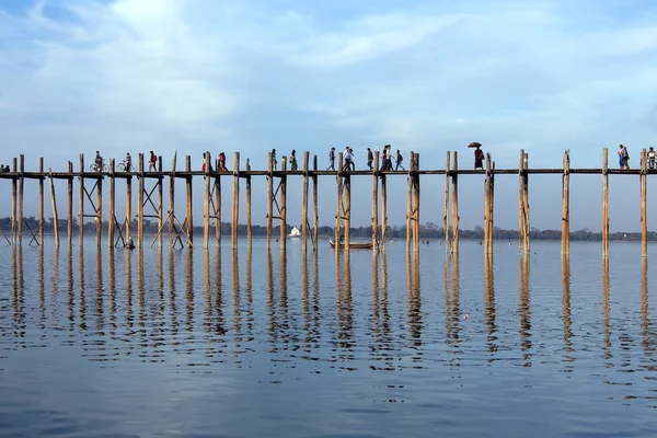 U bein köprü - amarapura - myanmar — Stok fotoğraf