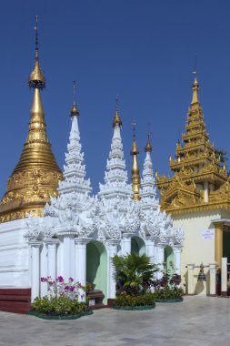 shwedagon pagoda karmaşık - yangon - myanmar
