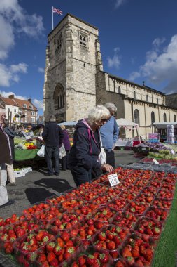 Market Day - Malton - Yorkshire - England clipart