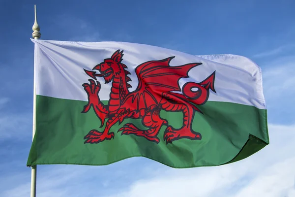 Bandeira de Wales - Reino Unido — Fotografia de Stock